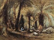 John Skinner Prout Fern Tree Gully,Mount Wellington Spain oil painting artist
